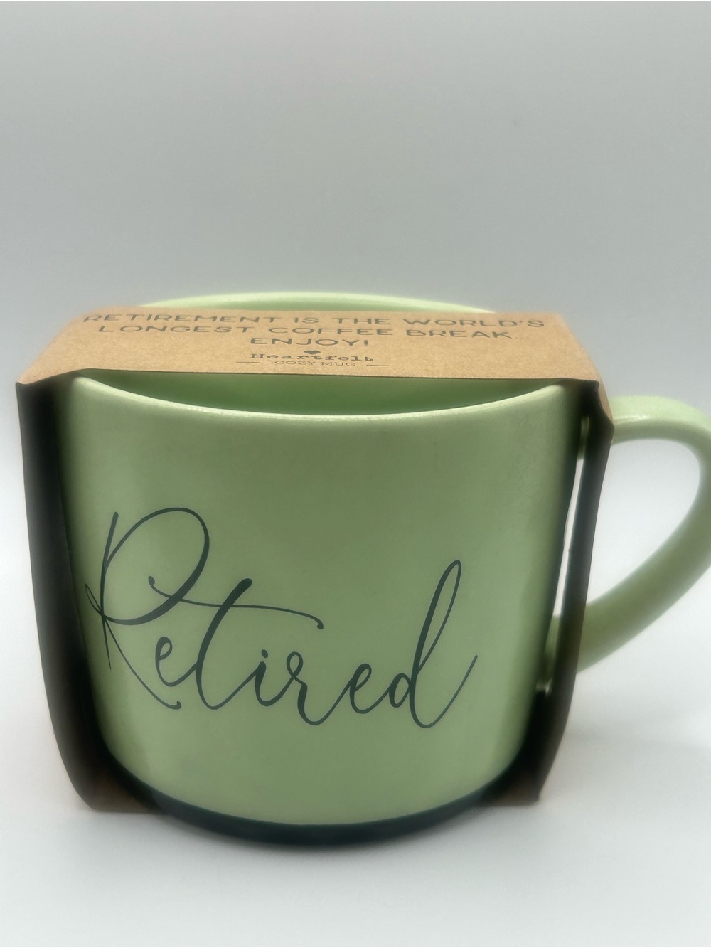 Retired Green Ceramic 15oz Coffee Mug